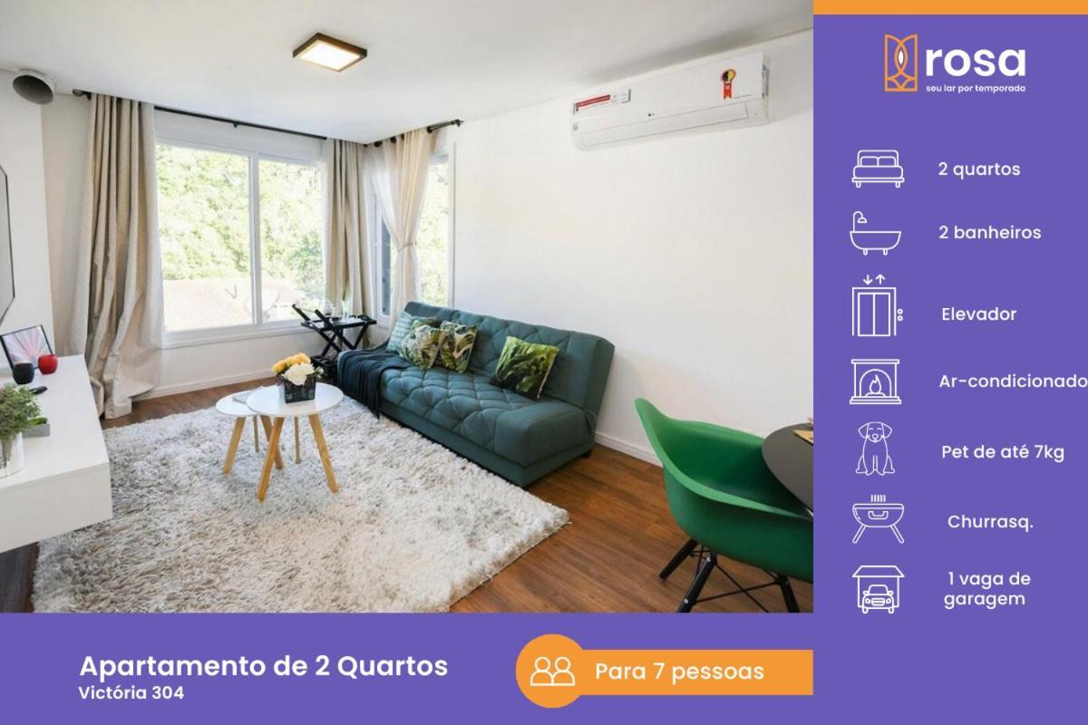 Ferienwohnung Rosa Edificio Victoria Gramado Exterior foto